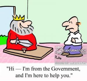 'Hi - I'm from the Government, and I'm here to help you.'